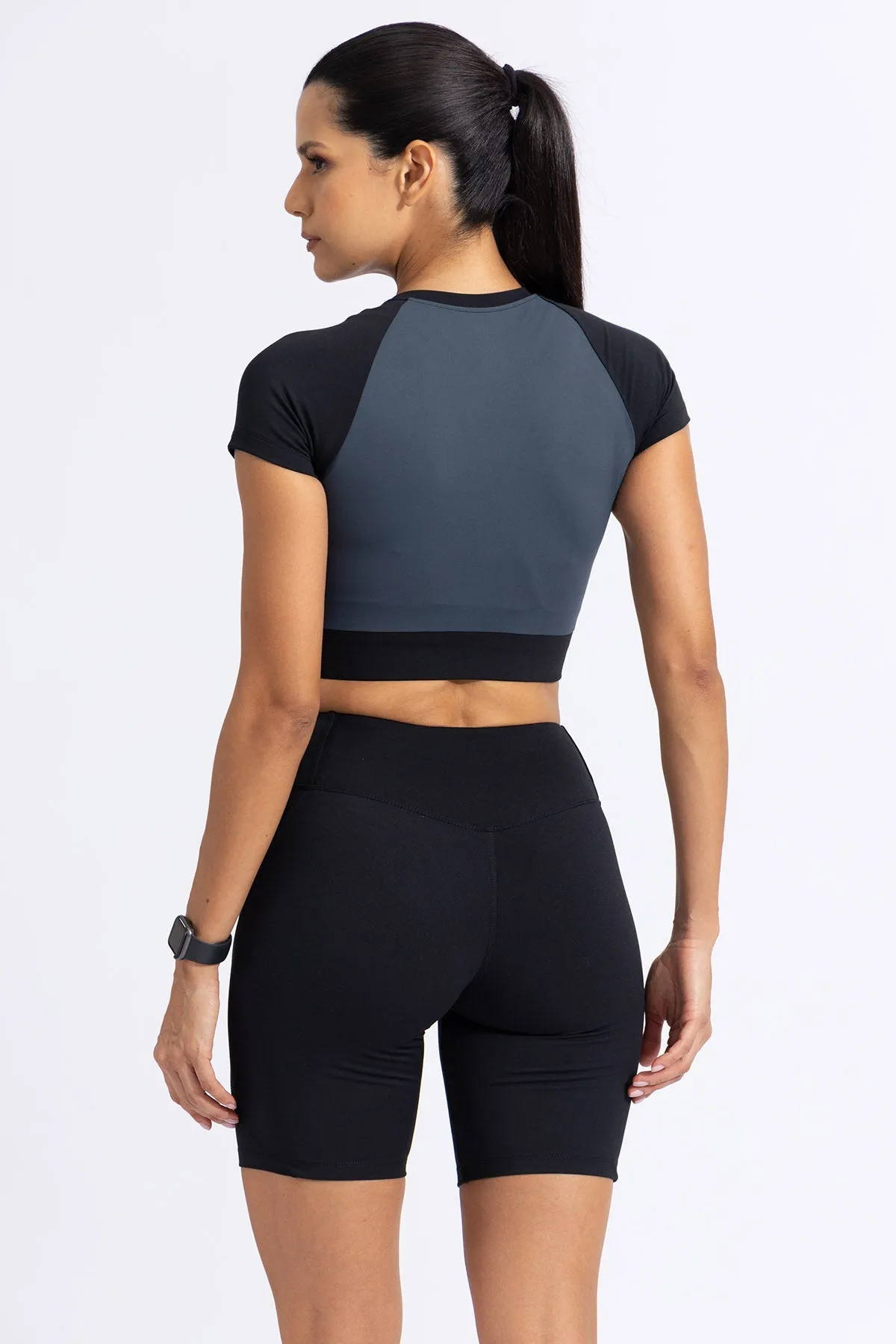 Blockburst Crop top W/ built in Bra