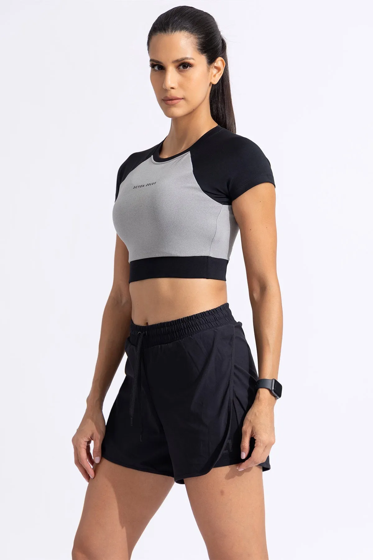 Blockburst Crop top W/ built in Bra
