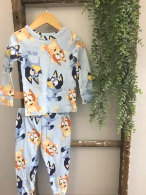 Bluey long sleeve pajamas-3T