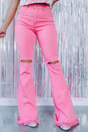Blush Revival Flare Jeans