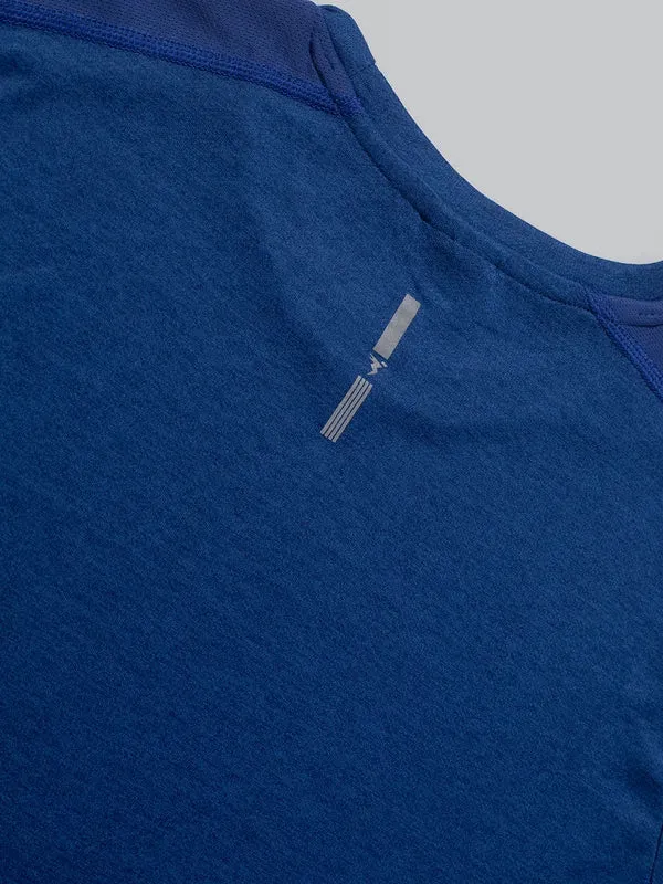 Boys Melange Slim Fit Crew Neck T-shirt with DOUBLE COOL