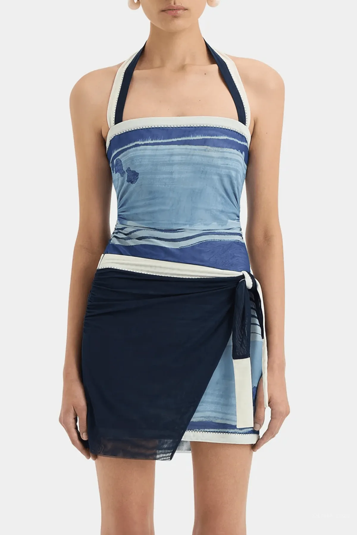 Breeze Mini Dress in Shoreline Stripe