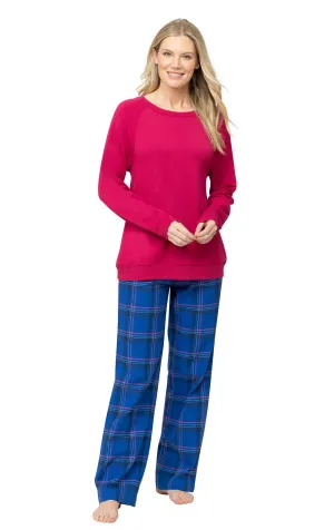 Bright Plaid Soft French Terry & Flannel Pajamas