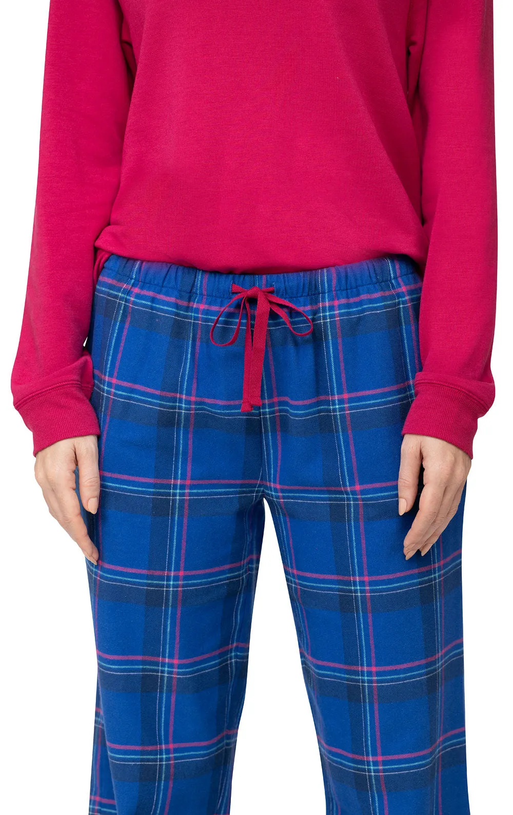 Bright Plaid Soft French Terry & Flannel Pajamas