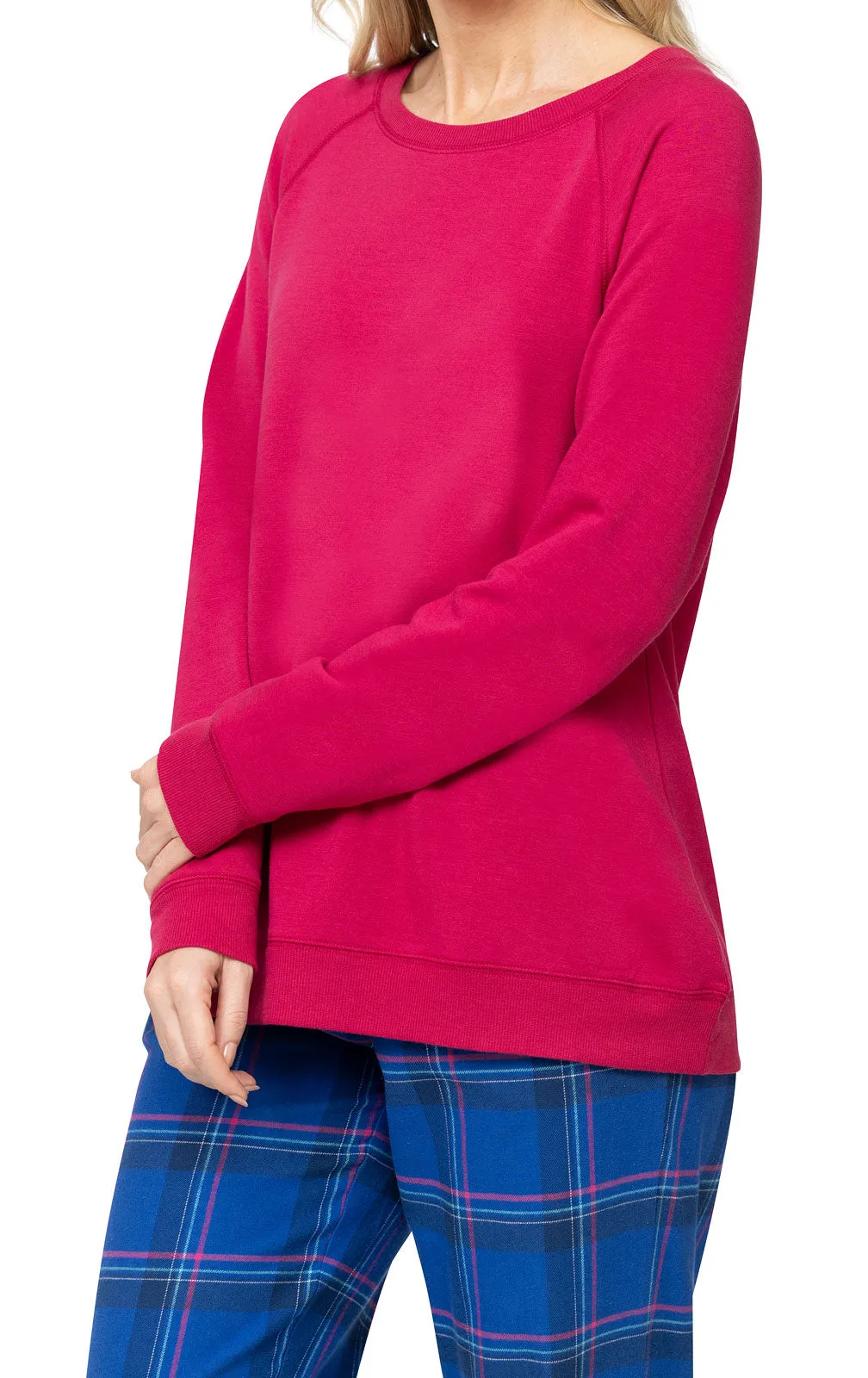 Bright Plaid Soft French Terry & Flannel Pajamas