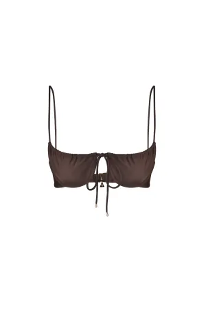 BRUNA TOP | CHOCOLATE