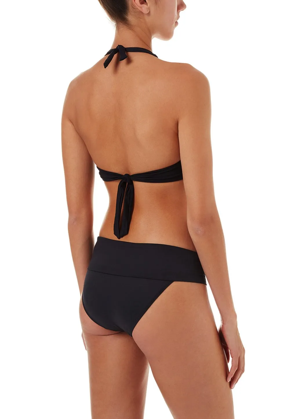 Brussels Black Halterneck Ring Supportive Bikini