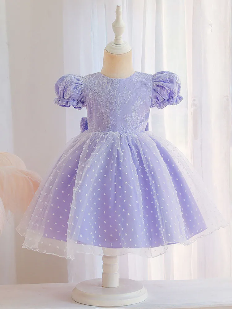 Cameo Brown Jewel Neck Short Sleeves Formal Kids Pageant flower girl dresses
