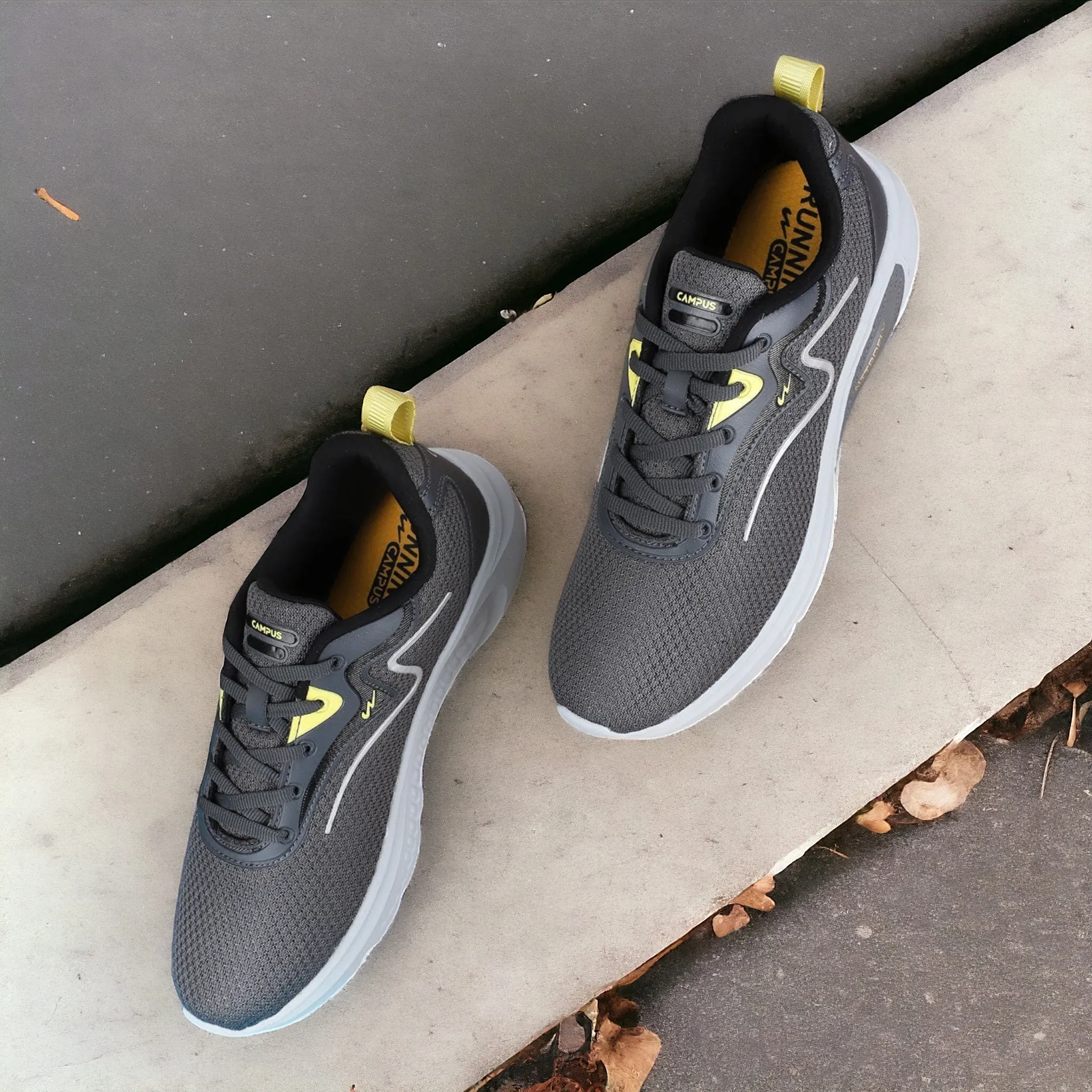 CAMPUS HANDEL GREY/YELLOW Men's Sports Shoes