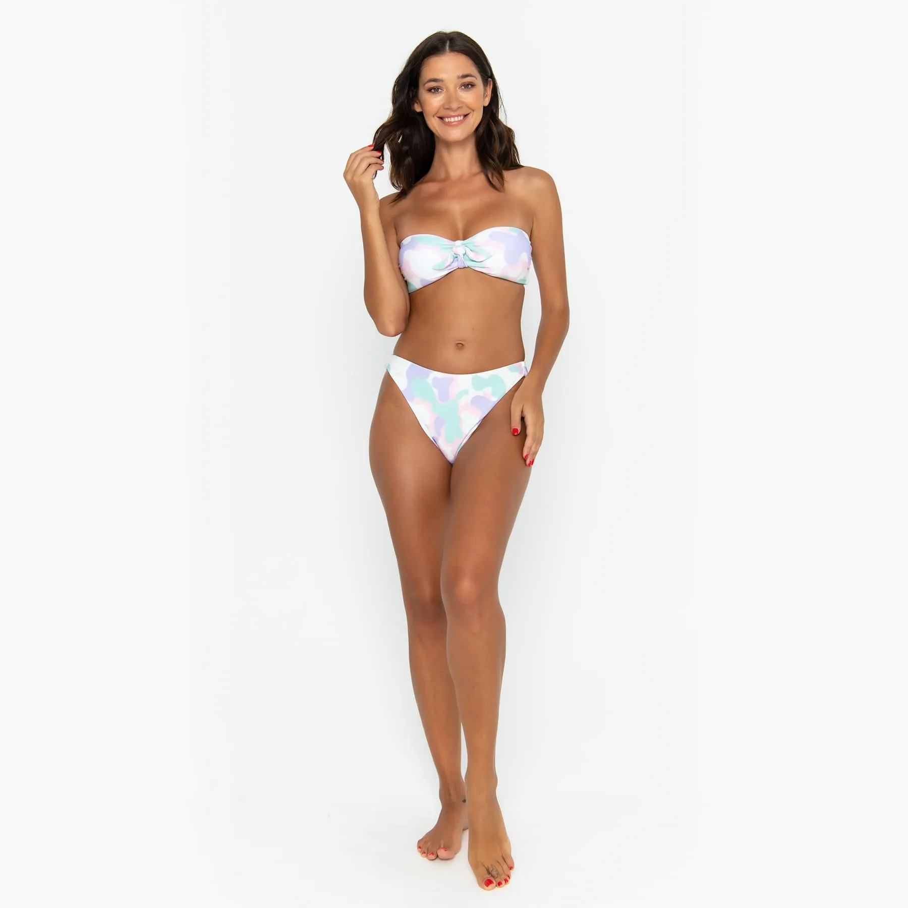 Carrie Bandeau Top Final Sale - Pastel Camo