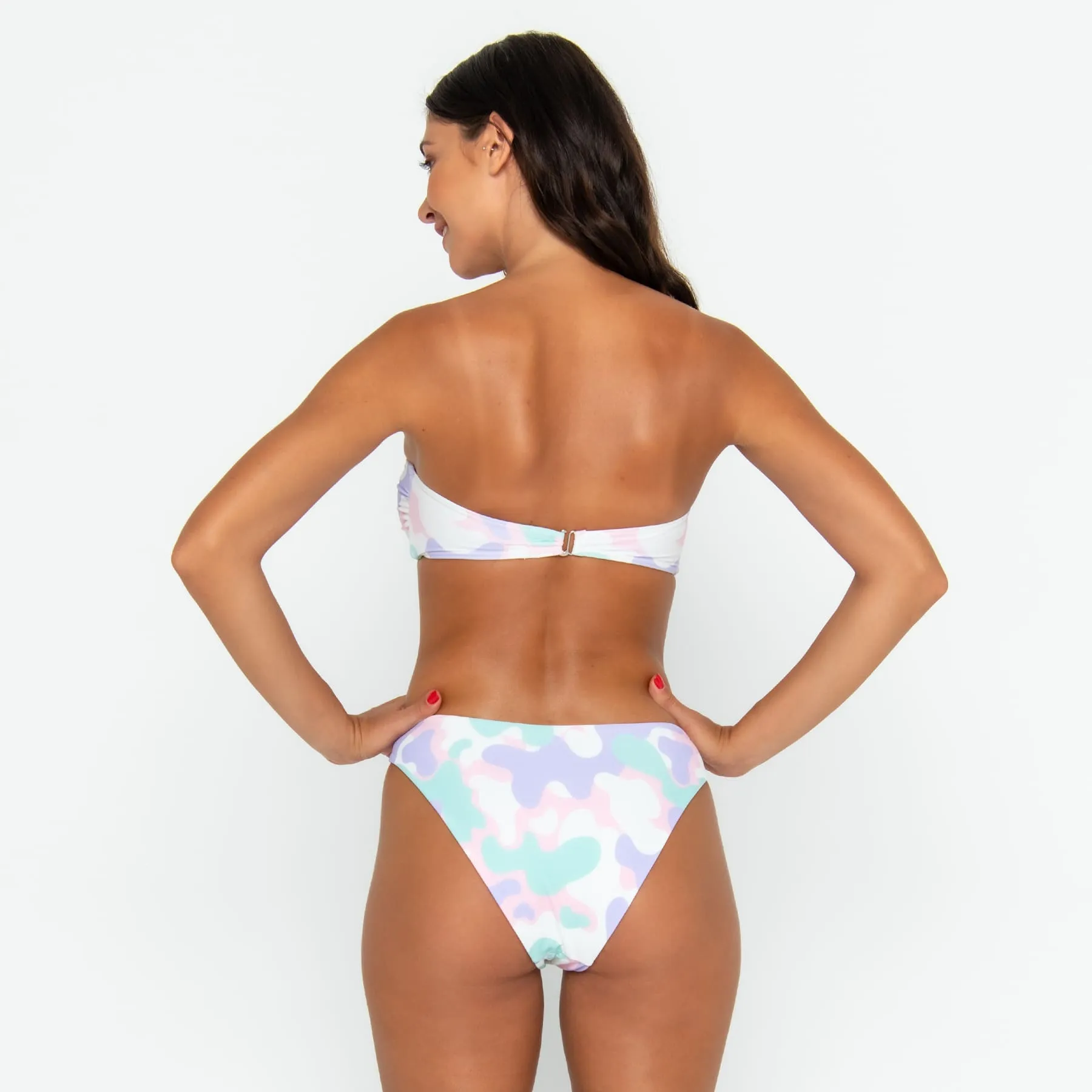 Carrie Bandeau Top Final Sale - Pastel Camo