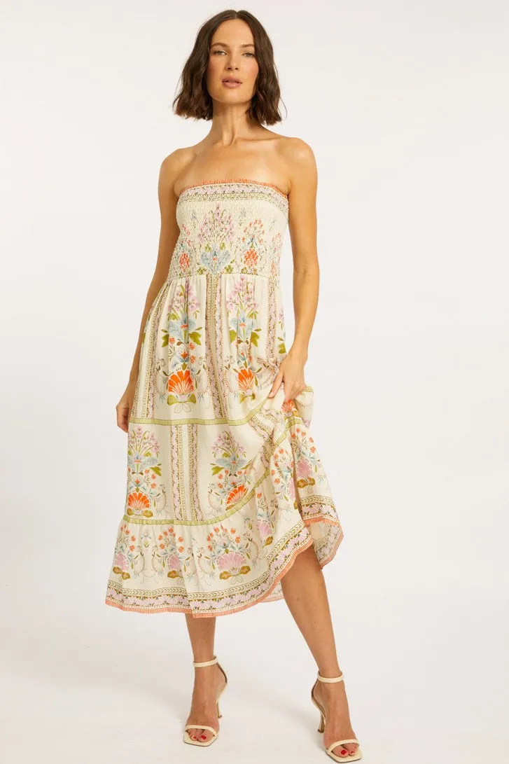 Chablis Vintage Floral Skirt convertible Dress  by Caballero