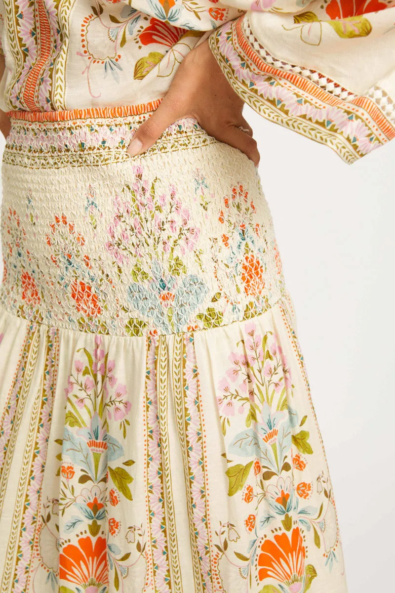 Chablis Vintage Floral Skirt convertible Dress  by Caballero