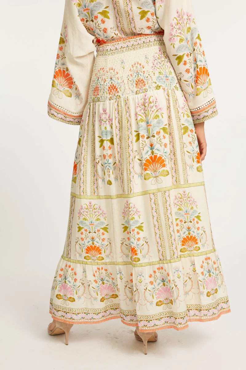 Chablis Vintage Floral Skirt convertible Dress  by Caballero