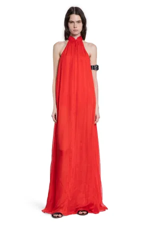 Chiffon Resort Gown in Red
