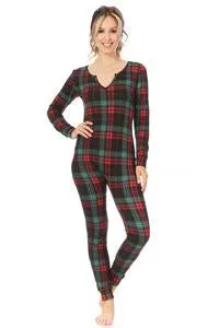 Christmas Plaid PJ Onesie