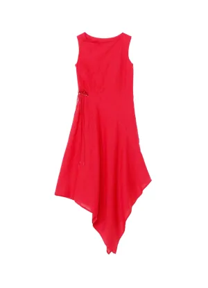 CLEAR LAWN WAIST LAVE-UP DRESS