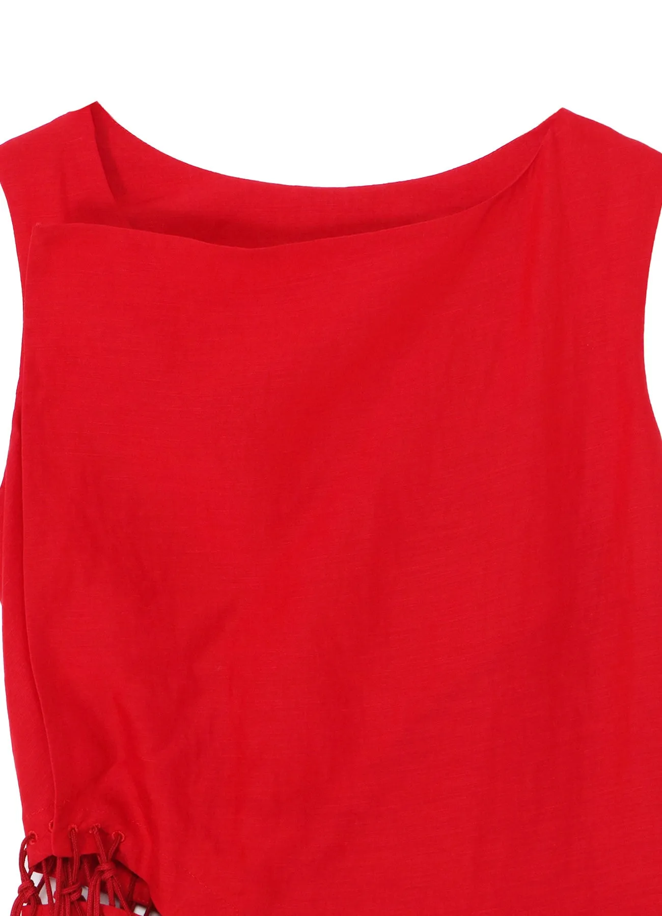 CLEAR LAWN WAIST LAVE-UP DRESS