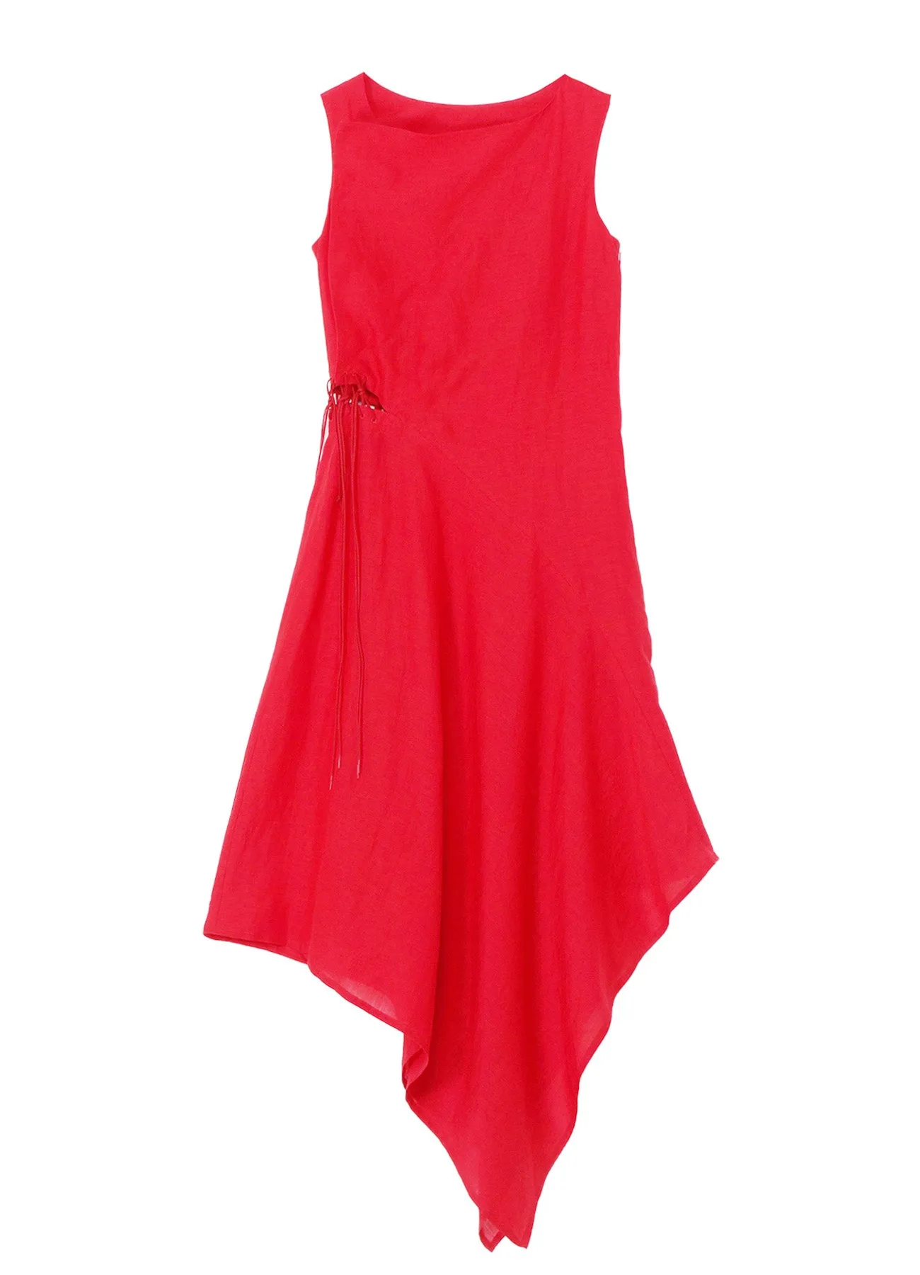 CLEAR LAWN WAIST LAVE-UP DRESS