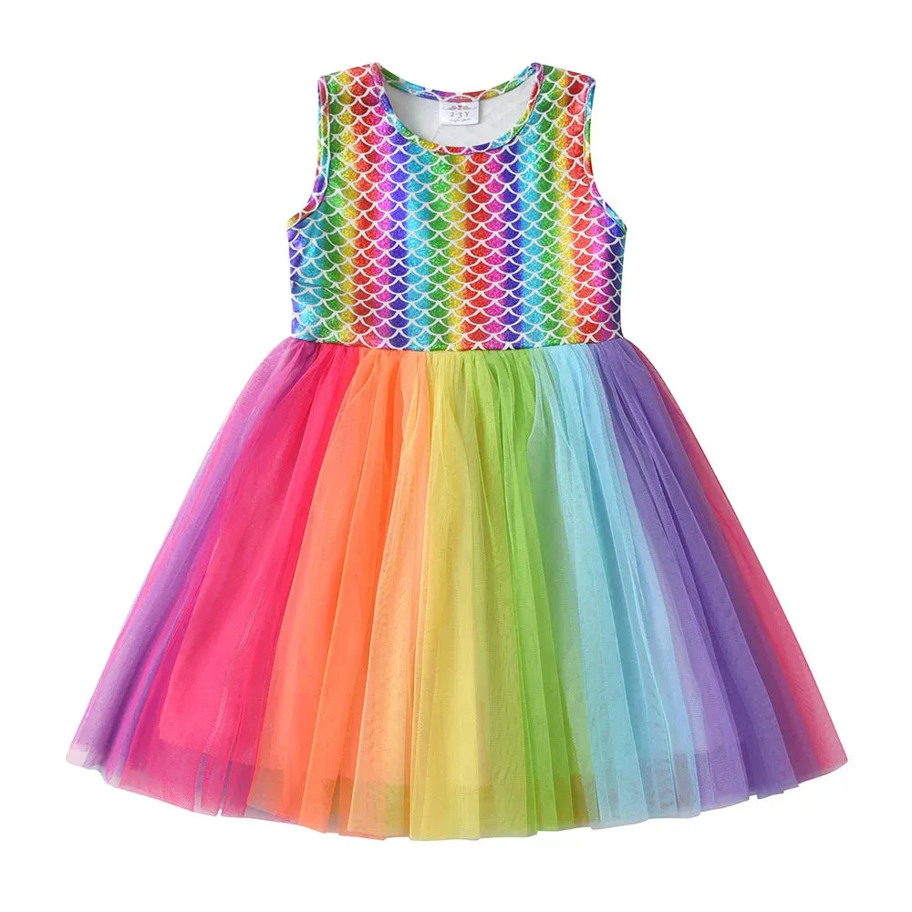 Colorful VIKITA Girls' Party Dress