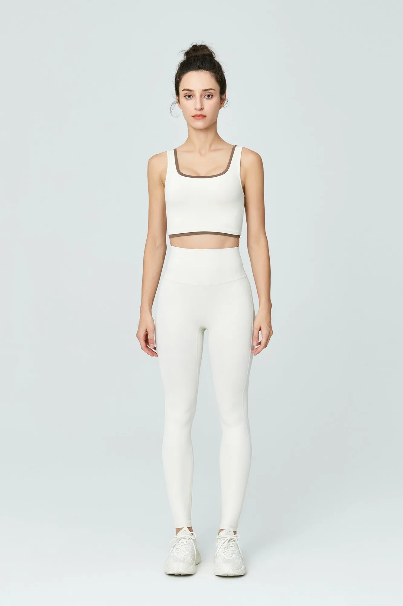 Contrast Edge Sports Bra & Leggings Activewear Set