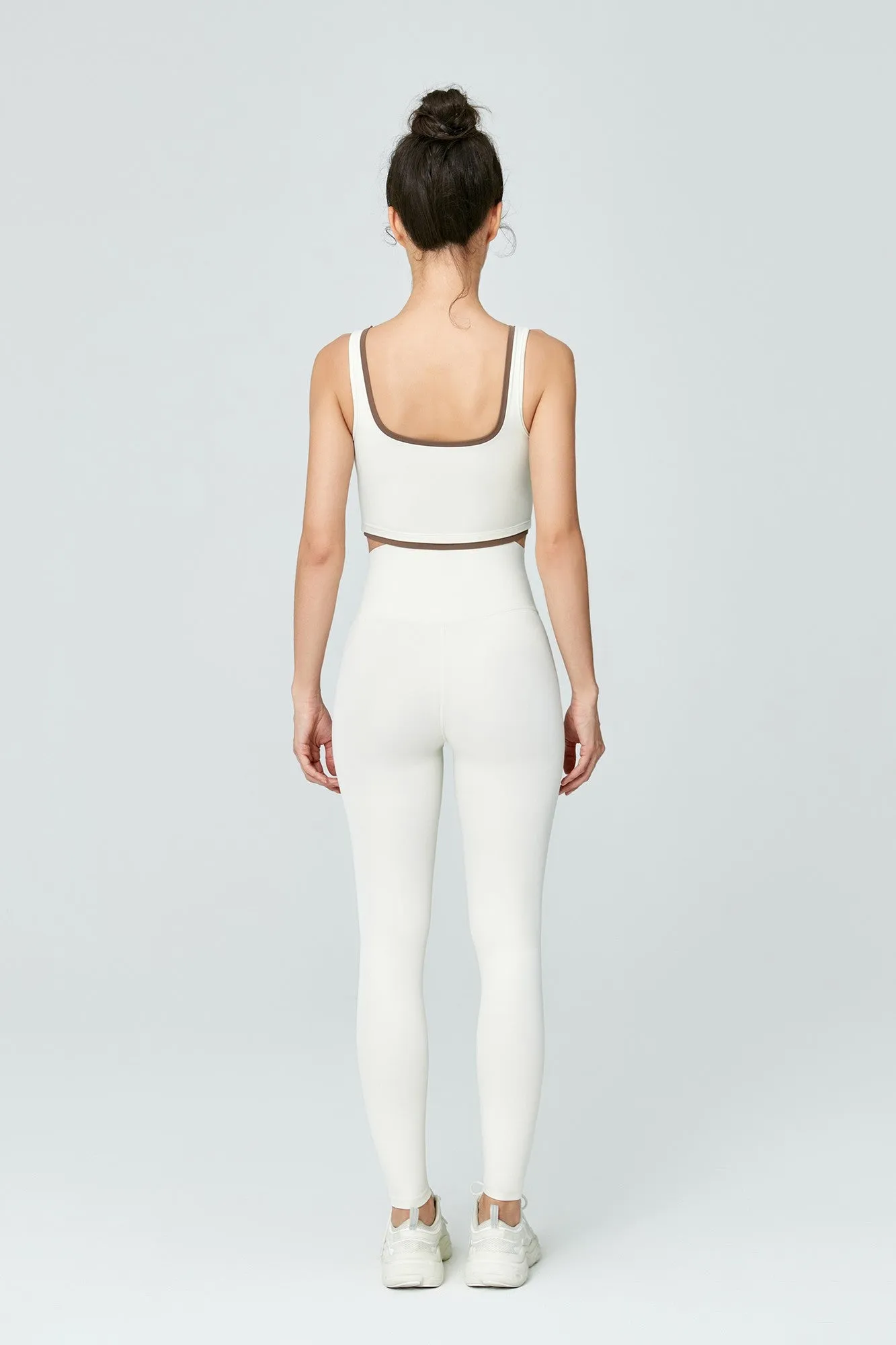 Contrast Edge Sports Bra & Leggings Activewear Set