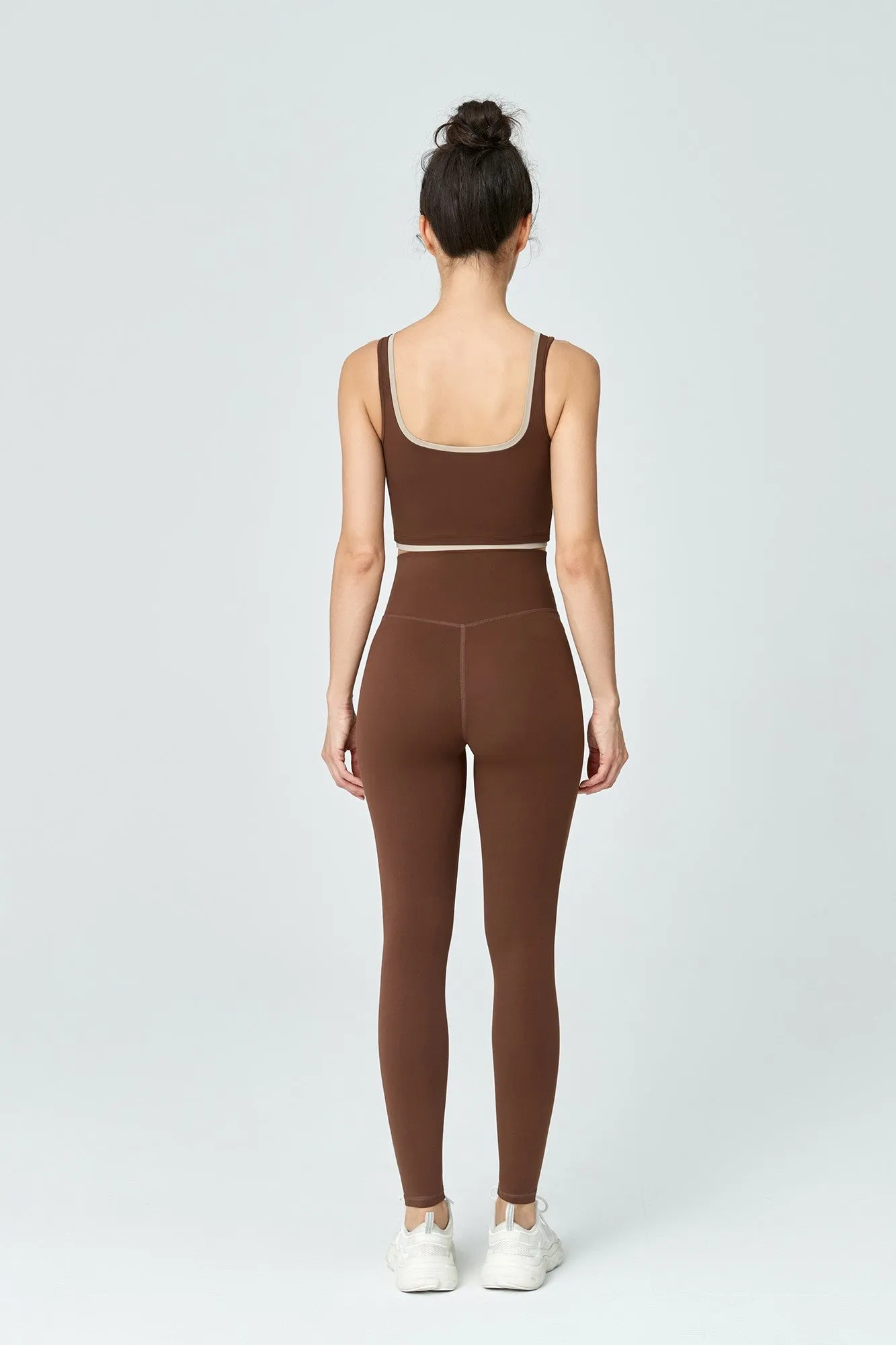 Contrast Edge Sports Bra & Leggings Activewear Set