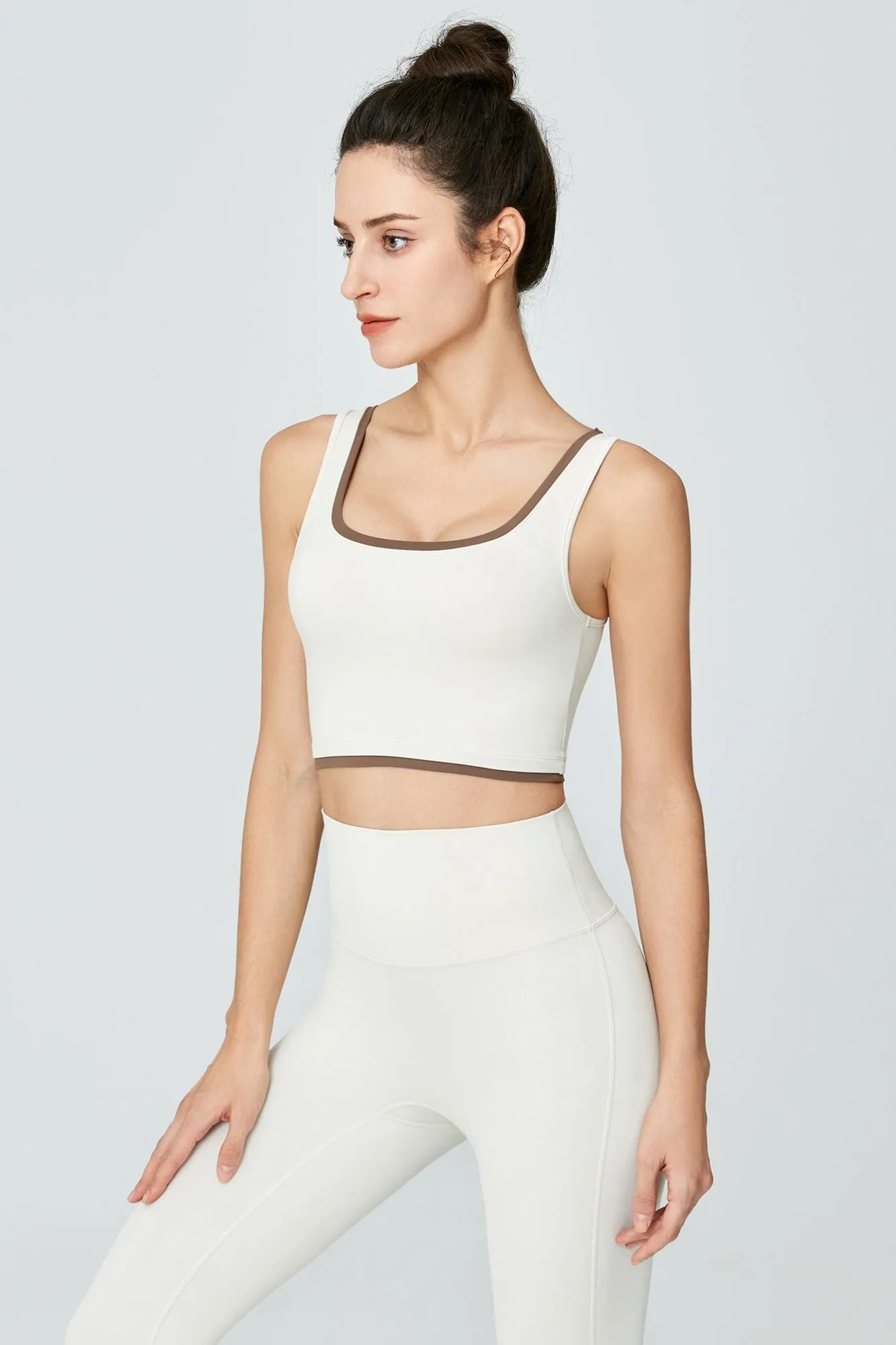 Contrast Edge Sports Bra & Leggings Activewear Set