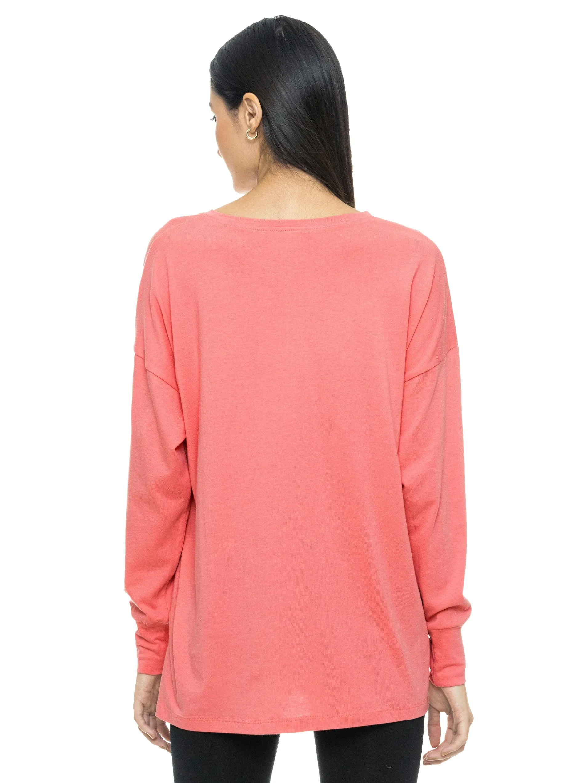 Cool Everybody Long Sleeve Tee (Dusty Pink)