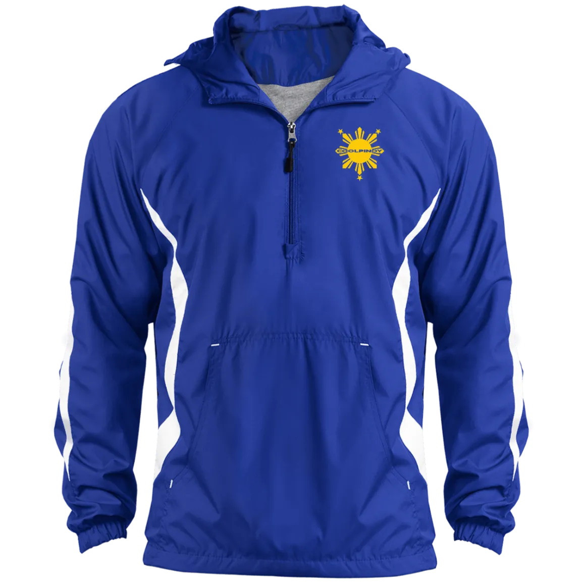 CoolPinoy Logo Mid Yellow Unisex Colorblock Raglan Anorak
