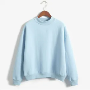 Cozy High Neck Sweatshirt for Everyday Wear