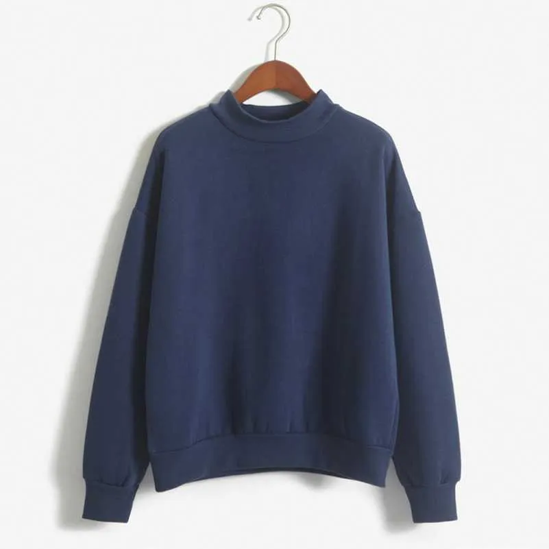Cozy High Neck Sweatshirt for Everyday Wear