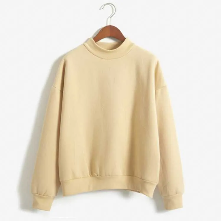 Cozy High Neck Sweatshirt for Everyday Wear
