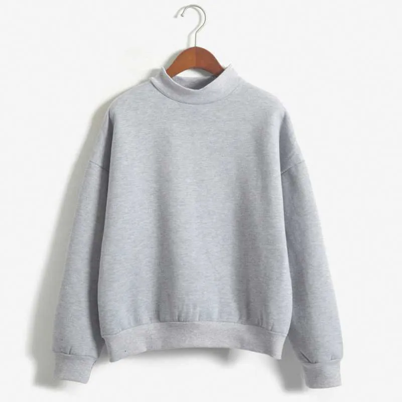 Cozy High Neck Sweatshirt for Everyday Wear