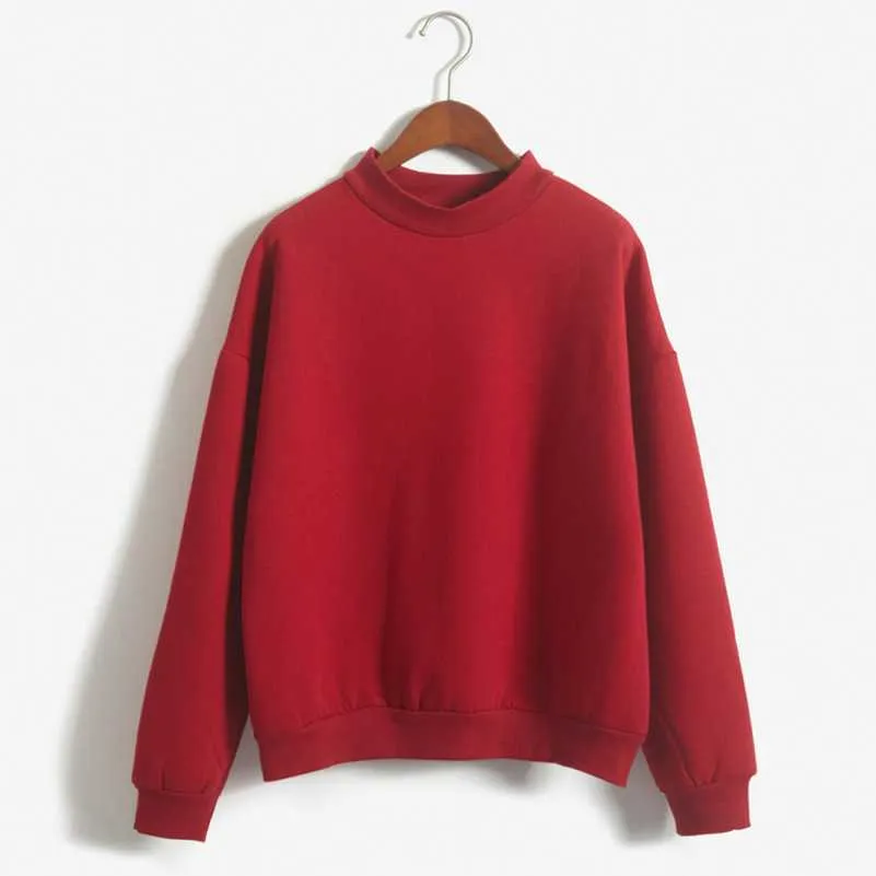 Cozy High Neck Sweatshirt for Everyday Wear