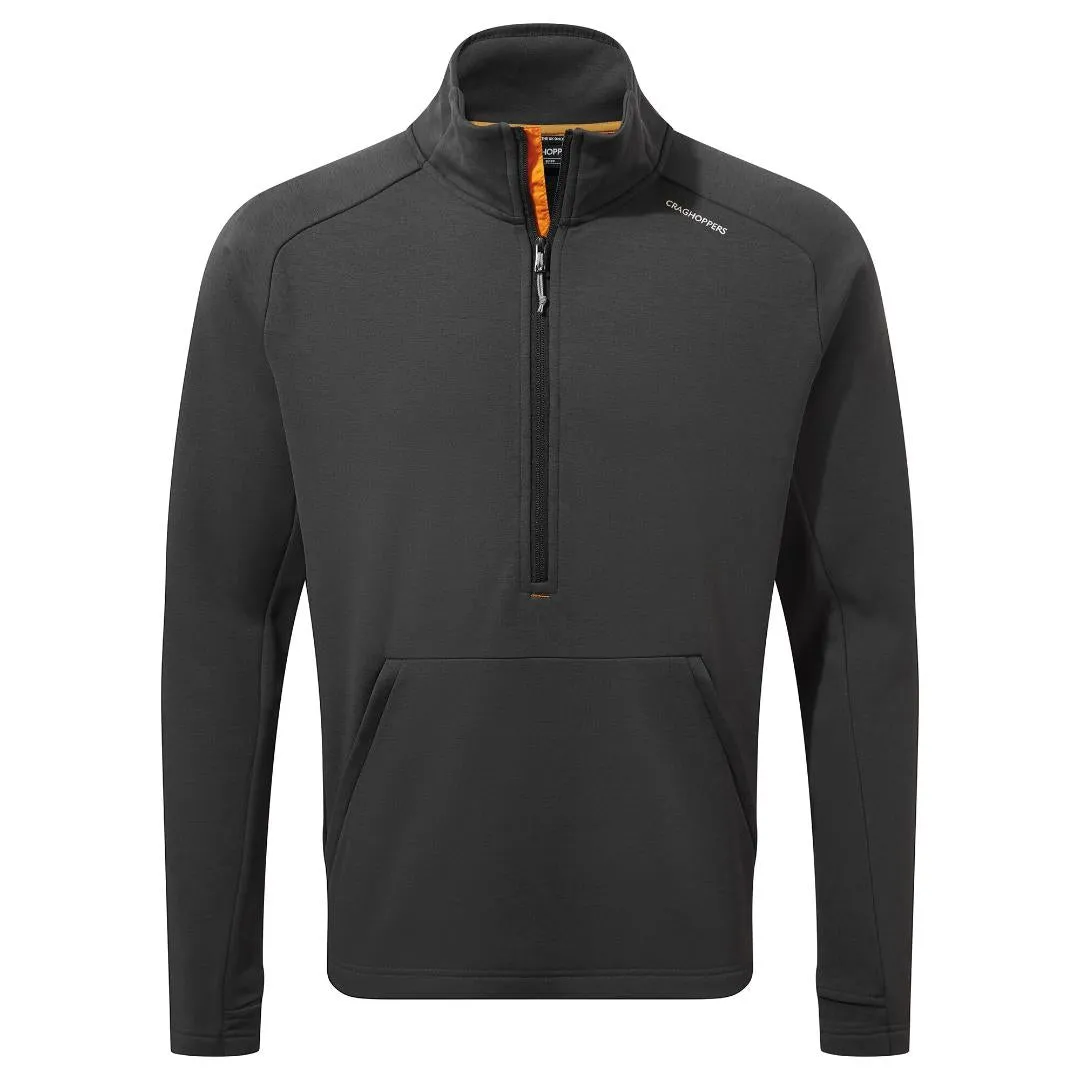 Craghoppers Men's Dynamic Pro Half zip Fleece - Black Pepper Marl