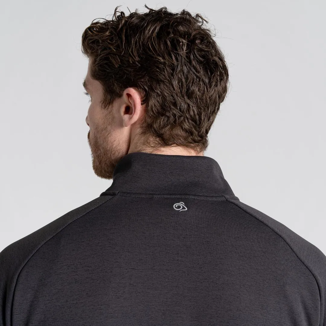 Craghoppers Men's Dynamic Pro Half zip Fleece - Black Pepper Marl