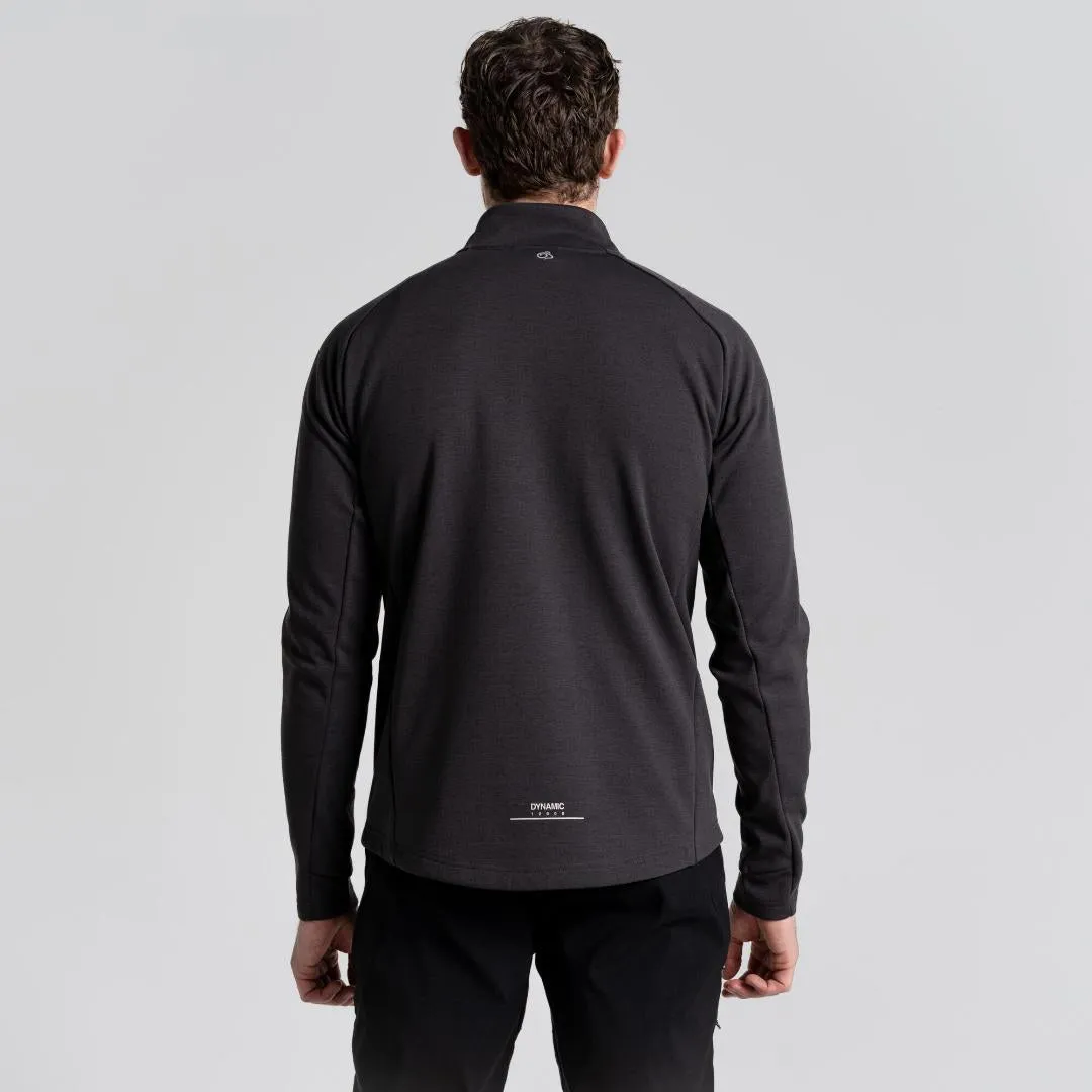 Craghoppers Men's Dynamic Pro Half zip Fleece - Black Pepper Marl