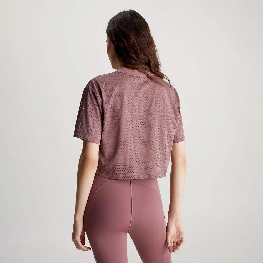 Cropped Gym T-Shirt - Rose