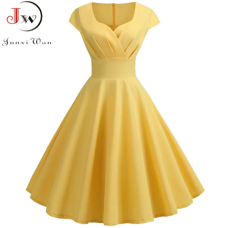 Cute Pink Summer Swing Vintage Dress