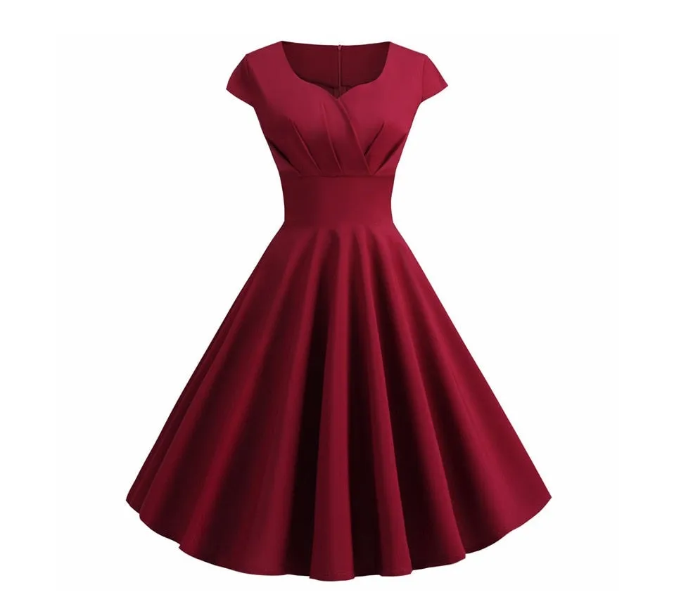 Cute Pink Summer Swing Vintage Dress