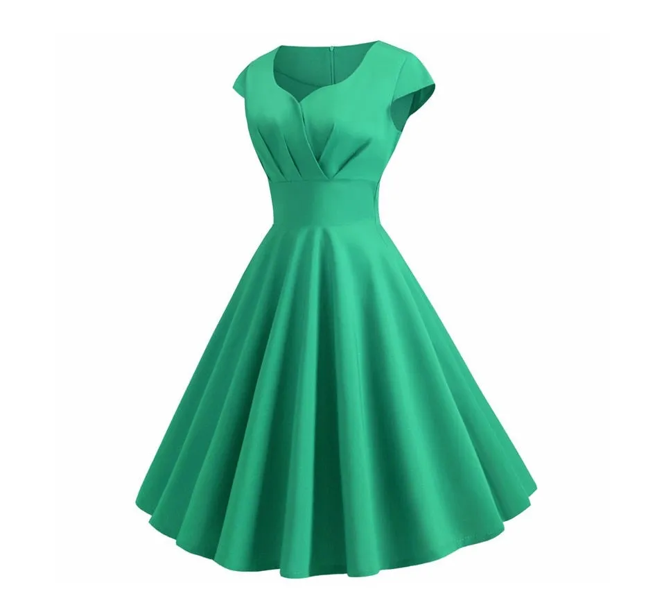 Cute Pink Summer Swing Vintage Dress