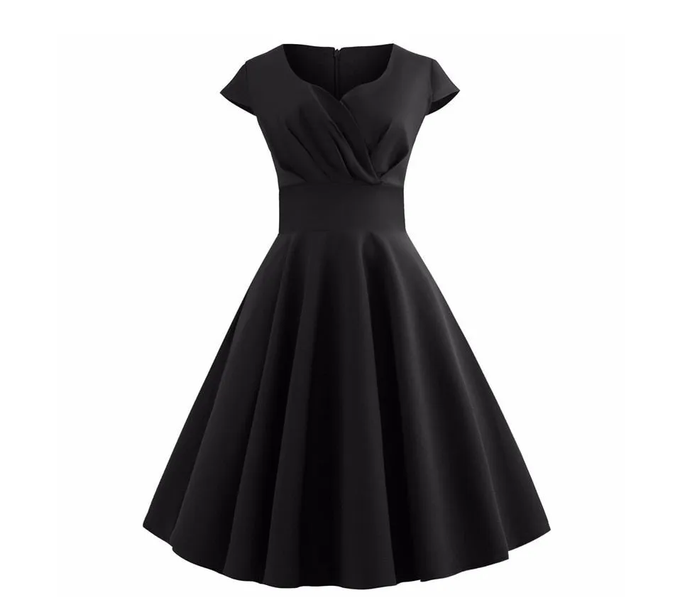 Cute Pink Summer Swing Vintage Dress