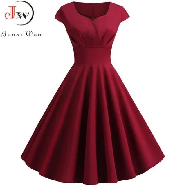 Cute Pink Summer Swing Vintage Dress