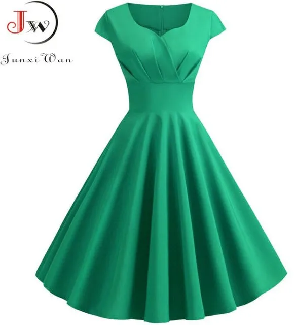 Cute Pink Summer Swing Vintage Dress
