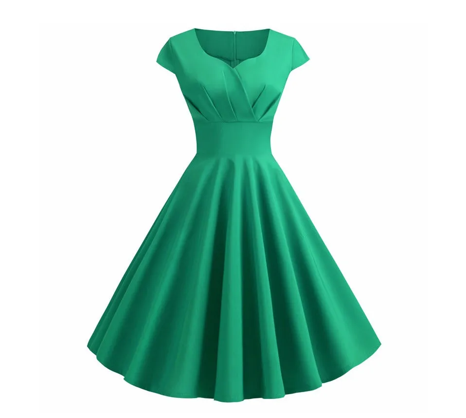 Cute Pink Summer Swing Vintage Dress