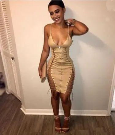cute tan lace dress