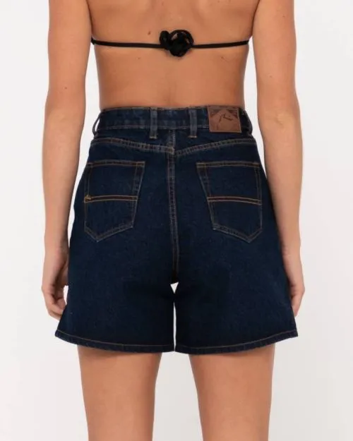 Cyprus High Denim Short - Deep Blue
