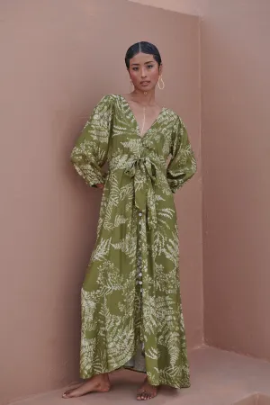 Dappled Olive - Cassis Dress