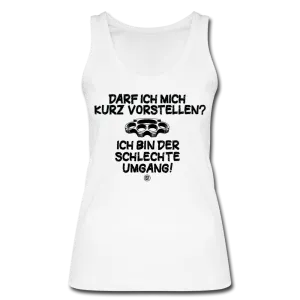 Darf ich mich kurz vorstellen... - Frauen Bio Tank Top von Stanley & Stella